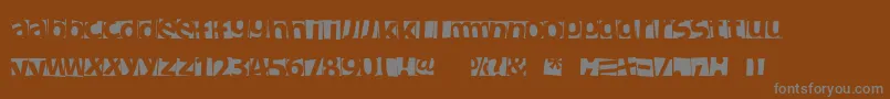 NewFacebok Font – Gray Fonts on Brown Background