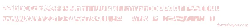 NewFacebok-Schriftart – Rosa Schriften auf weißem Hintergrund