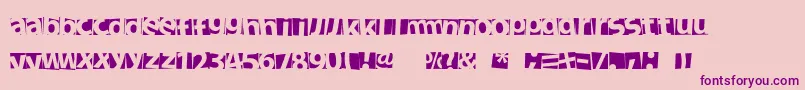 NewFacebok-Schriftart – Violette Schriften auf rosa Hintergrund