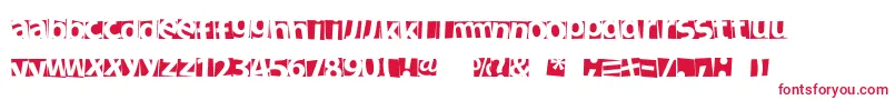 NewFacebok Font – Red Fonts on White Background