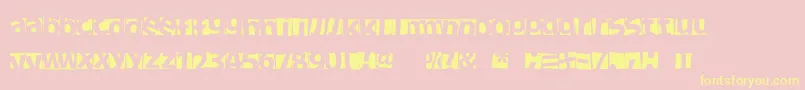 NewFacebok Font – Yellow Fonts on Pink Background