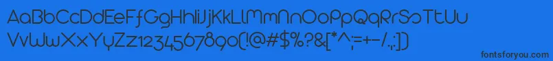 Arista2.0AlternateLight Font – Black Fonts on Blue Background