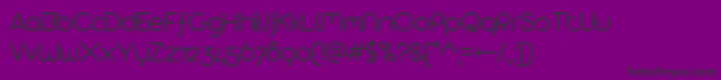 Arista2.0AlternateLight-Schriftart – Schwarze Schriften auf violettem Hintergrund
