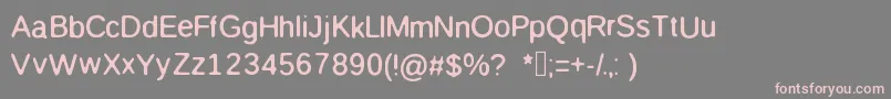 Maw Font – Pink Fonts on Gray Background