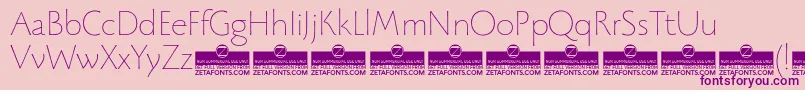 BeatrixantiquaThinTrial Font – Purple Fonts on Pink Background