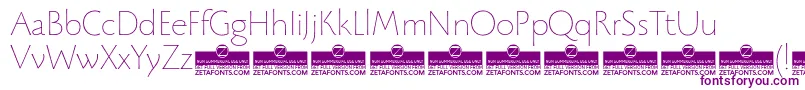 BeatrixantiquaThinTrial-fontti – violetit fontit valkoisella taustalla