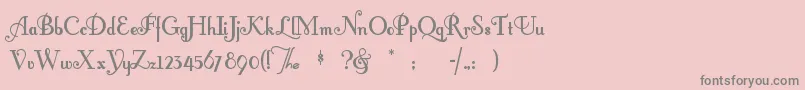 Fontlero Font – Gray Fonts on Pink Background