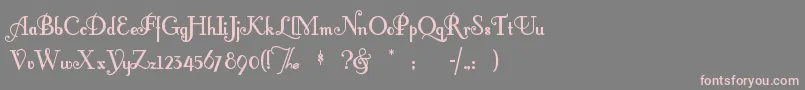 More about Fontlero Font Fontlero Font – Pink Fonts on Gray Background