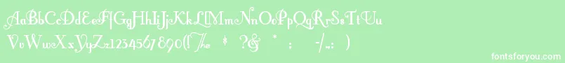 Fontlero Font – White Fonts on Green Background