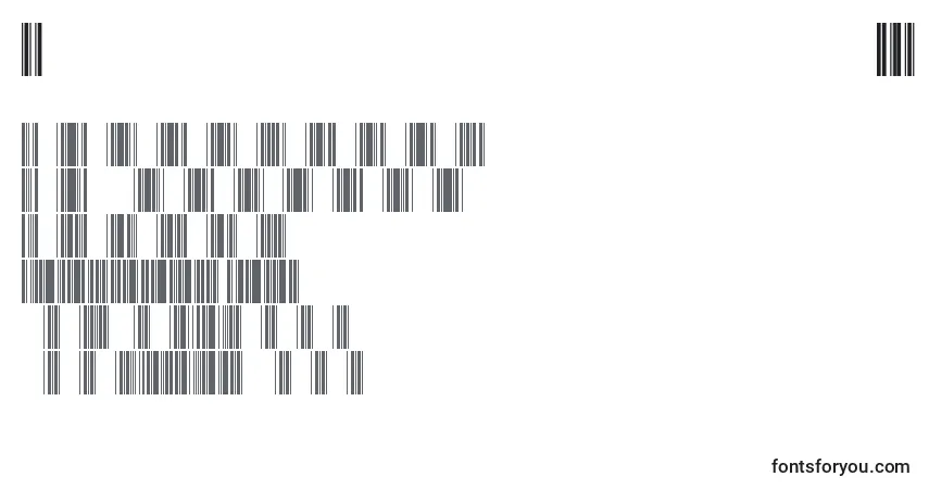 Шрифт Barcod39 – алфавит, цифры, специальные символы