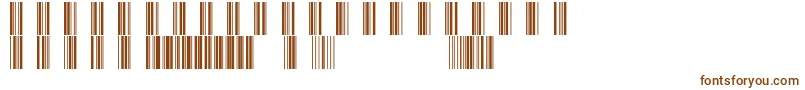 Czcionka Barcod39 – brązowe czcionki