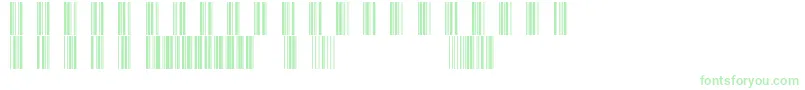 フォントBarcod39 – 白い背景に緑のフォント