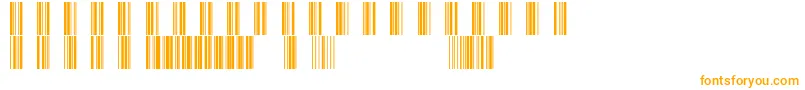 Barcod39-Schriftart – Orangefarbene Schriften auf weißem Hintergrund