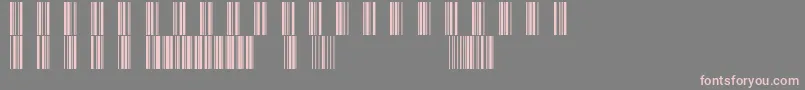 フォントBarcod39 – 灰色の背景にピンクのフォント