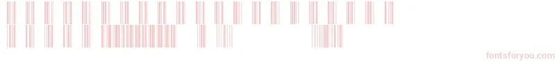 フォントBarcod39 – 白い背景にピンクのフォント
