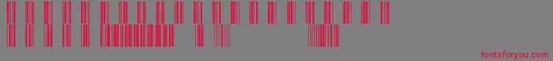 Шрифт Barcod39 – красные шрифты на сером фоне