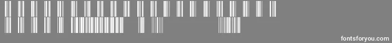 Barcod39-Schriftart – Weiße Schriften auf grauem Hintergrund