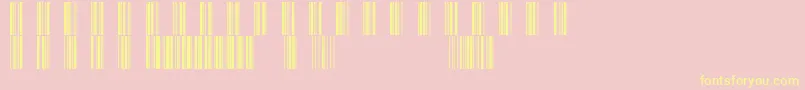 Шрифт Barcod39 – жёлтые шрифты на розовом фоне