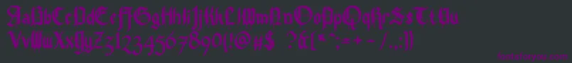 Pennybridge1563 Font – Purple Fonts on Black Background