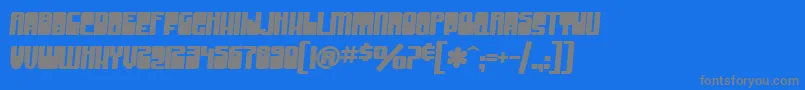 SfGrooveMachineBold Font – Gray Fonts on Blue Background