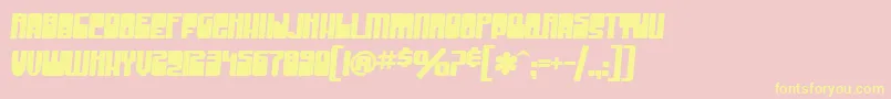 SfGrooveMachineBold Font – Yellow Fonts on Pink Background