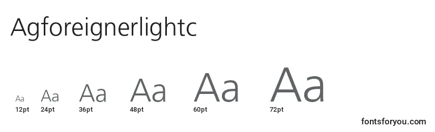 Agforeignerlightc Font Sizes