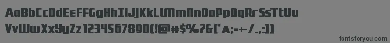 Subadaibold Font – Black Fonts on Gray Background