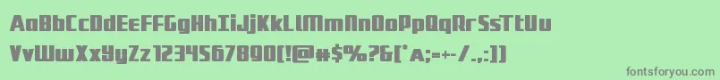 Subadaibold Font – Gray Fonts on Green Background