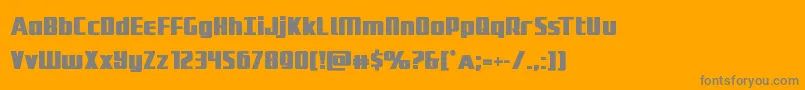 Subadaibold-Schriftart – Graue Schriften auf orangefarbenem Hintergrund