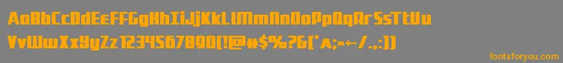 Weitere Informationen zur Subadaibold-Schriftart Subadaibold-Schriftart – Orangefarbene Schriften auf grauem Hintergrund
