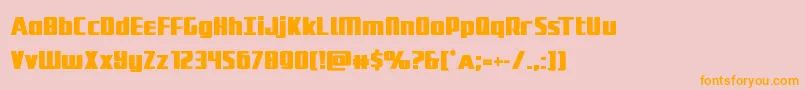 Шрифт Subadaibold – оранжевые шрифты на розовом фоне