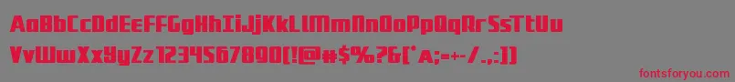 Subadaibold-Schriftart – Rote Schriften auf grauem Hintergrund