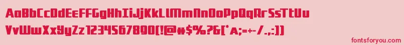 Subadaibold Font – Red Fonts on Pink Background
