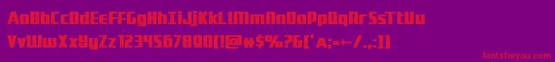 Subadaibold Font – Red Fonts on Purple Background