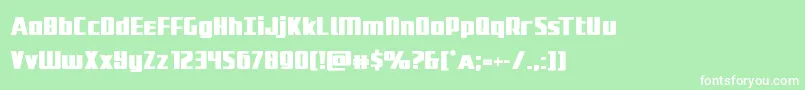 Subadaibold Font – White Fonts on Green Background