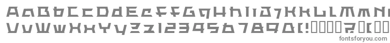 LvdcErissq-fontti – harmaat kirjasimet valkoisella taustalla