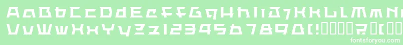 LvdcErissq Font – White Fonts on Green Background