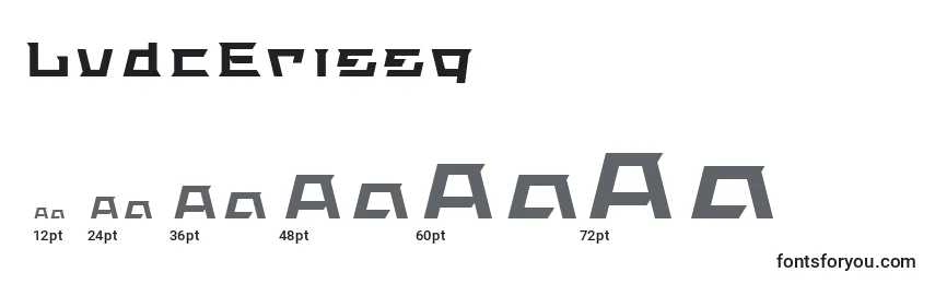 LvdcErissq Font Sizes