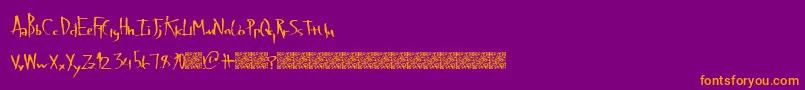 Latevaping Font – Orange Fonts on Purple Background