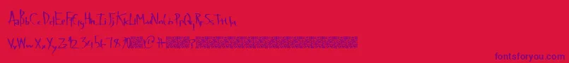 Latevaping Font – Purple Fonts on Red Background