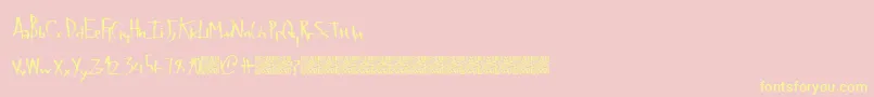 Latevaping-Schriftart – Gelbe Schriften auf rosa Hintergrund