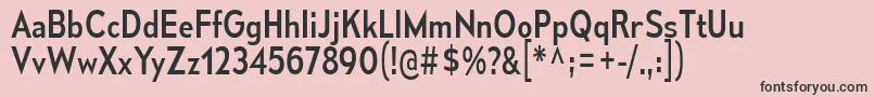 Police MesmerizeScRg – polices noires sur fond rose