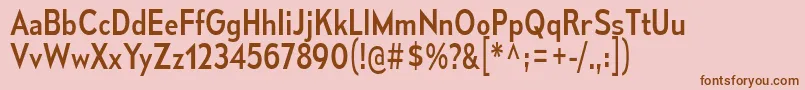 Шрифт MesmerizeScRg – коричневые шрифты на розовом фоне
