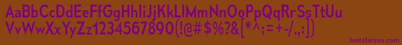 MesmerizeScRg Font – Purple Fonts on Brown Background