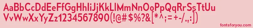 MesmerizeScRg Font – Red Fonts on Pink Background