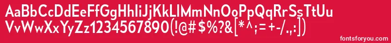 MesmerizeScRg Font – White Fonts on Red Background