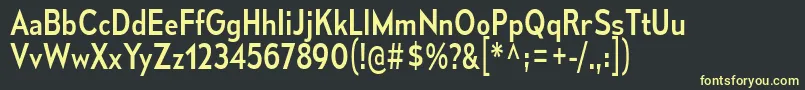 MesmerizeScRg Font – Yellow Fonts on Black Background