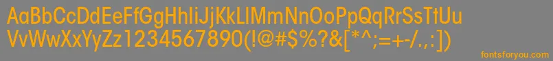 Шрифт ItcavantgardestdMdcn – оранжевые шрифты на сером фоне