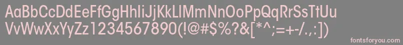 Шрифт ItcavantgardestdMdcn – розовые шрифты на сером фоне