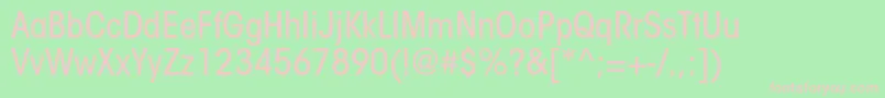 Шрифт ItcavantgardestdMdcn – розовые шрифты на зелёном фоне
